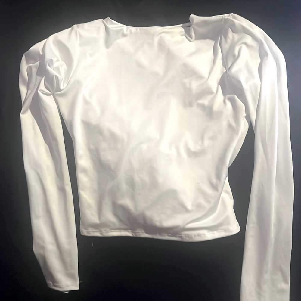 White backless top - size medium